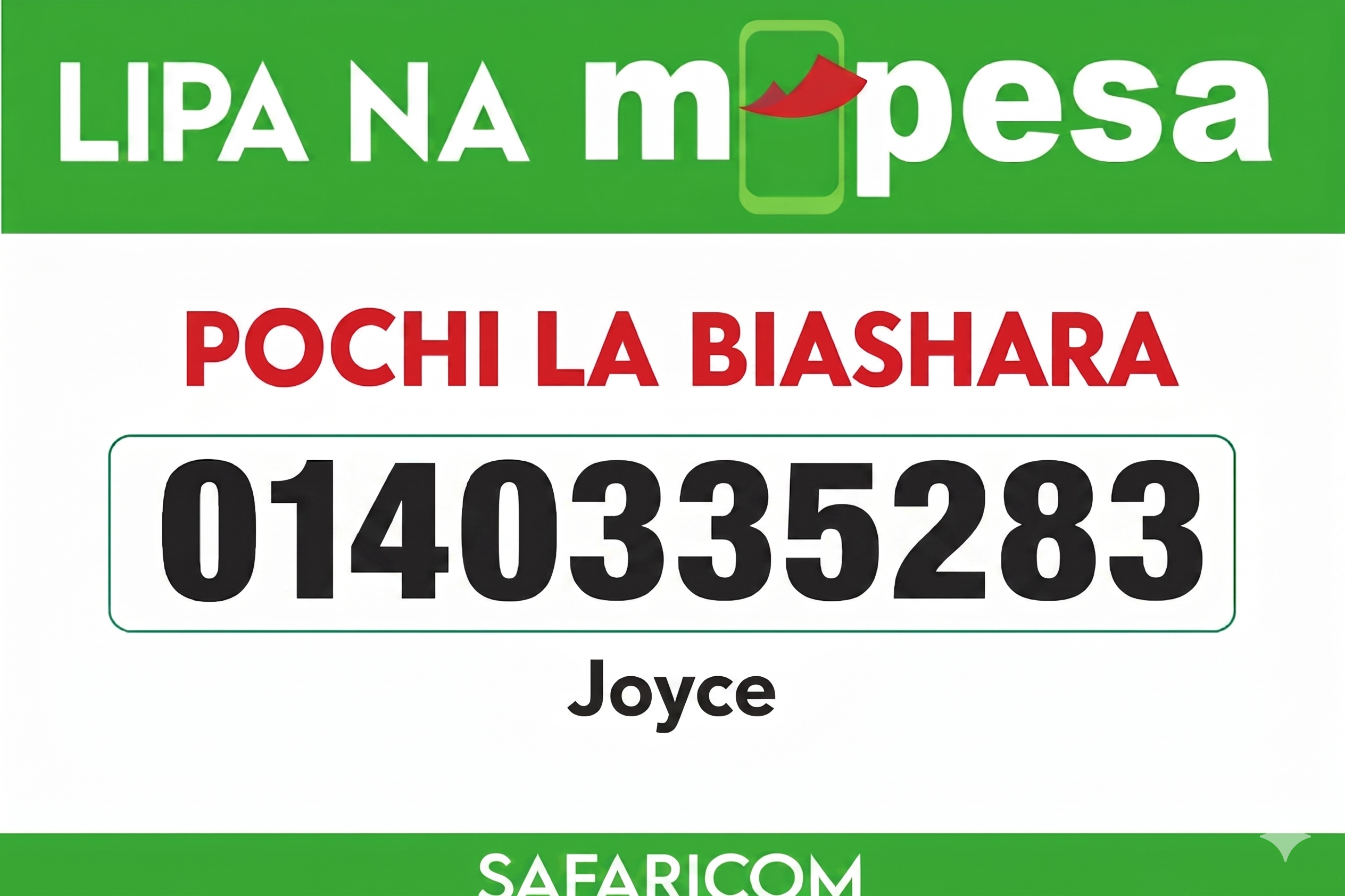Lipa na M-Pesa Pochi la Biashara